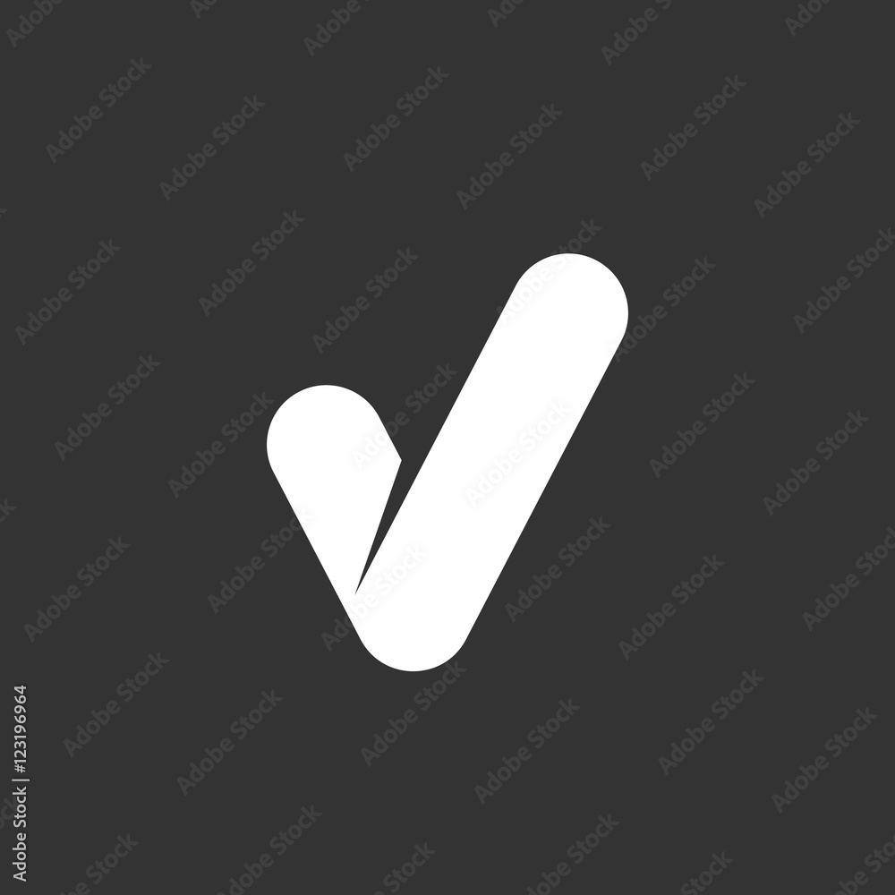 Tick Icon. Vector logo element for template Tick Icon. Vector logo element for template