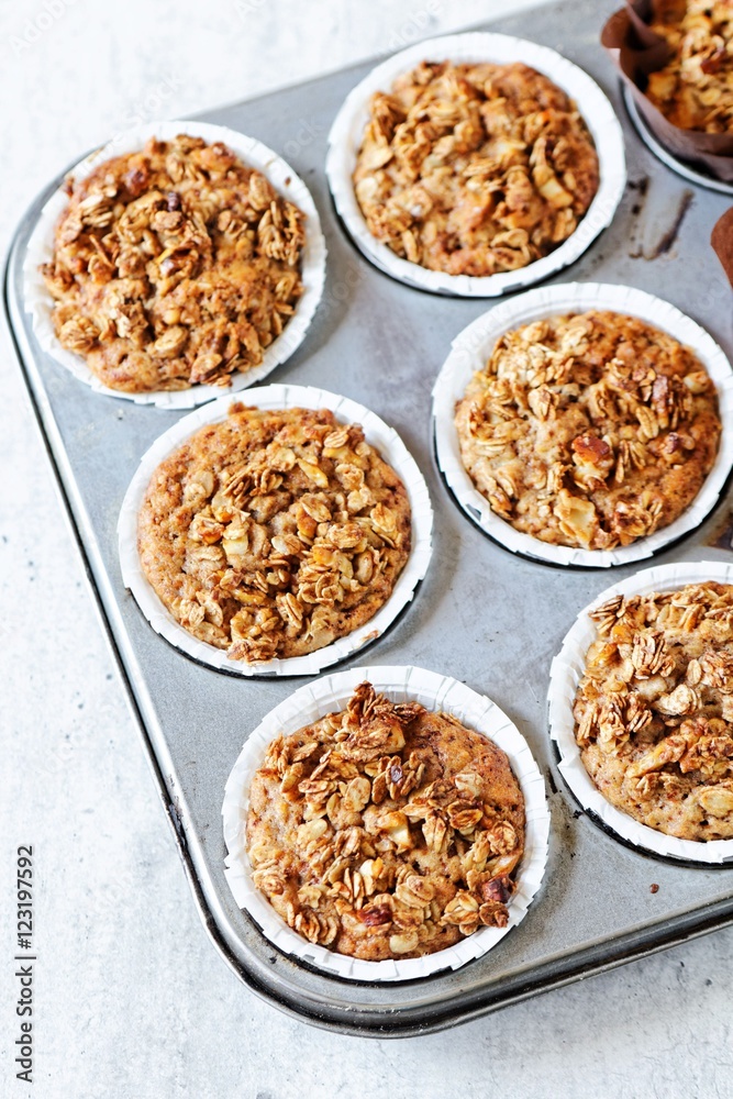 Banana and oats muffins Banana and oats muffins