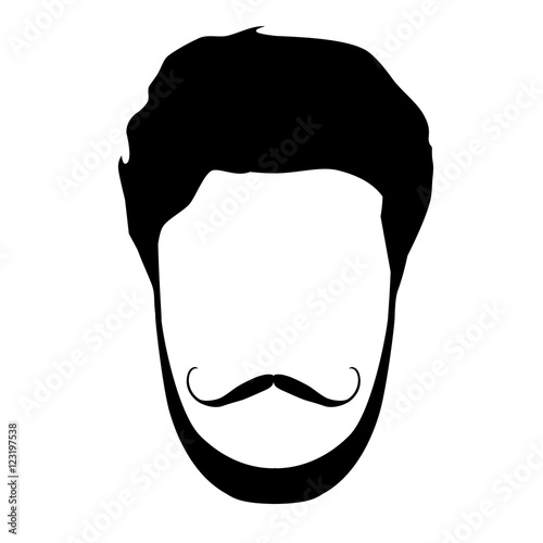 Hipster hair, beard, mustache