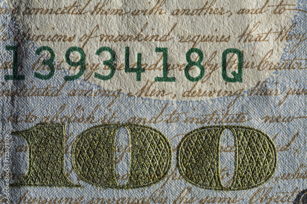 текстура бумажная, фрагмент бумажных  денег.