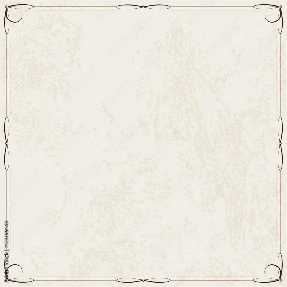 Worn paper with frame, vector illustration Worn paper with frame, vector illustration