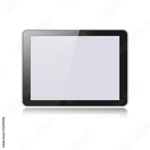 Illustration of tablet, isolated on white.