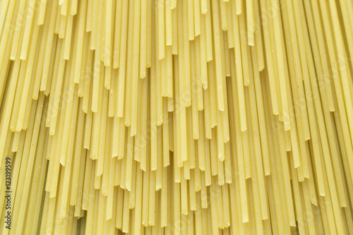 Uncooked pasta spaghetti