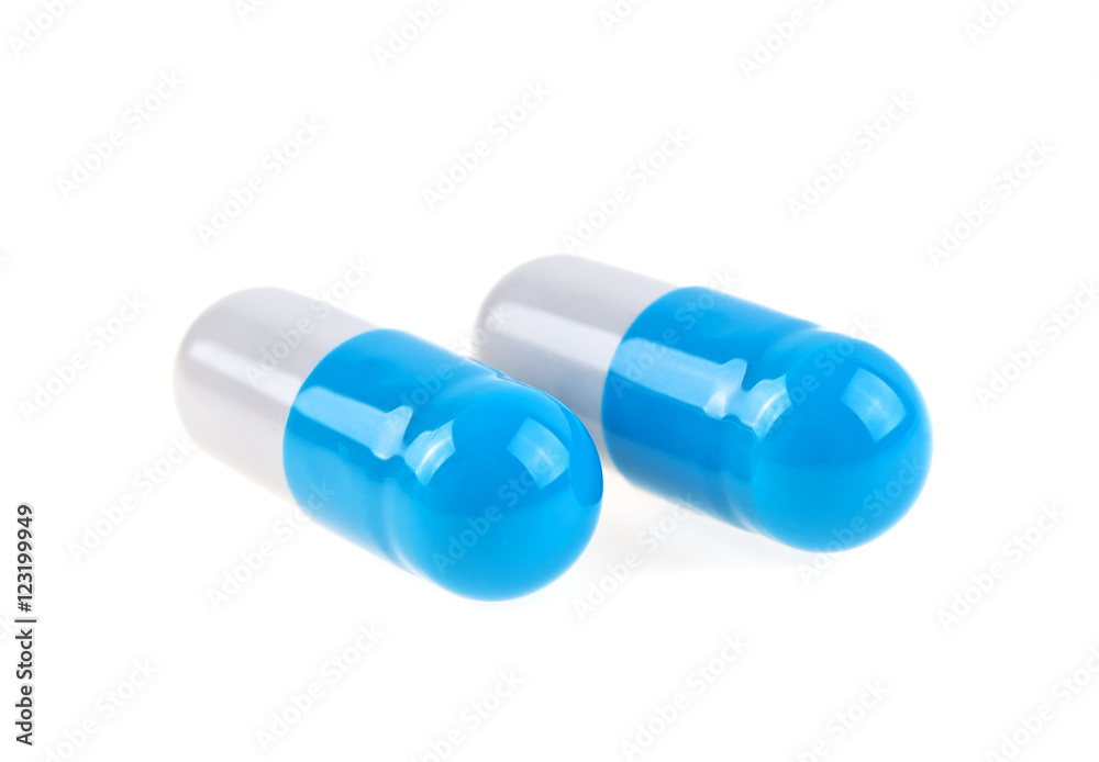 Pills capsules isolated on white background Pills capsules isolated on white background