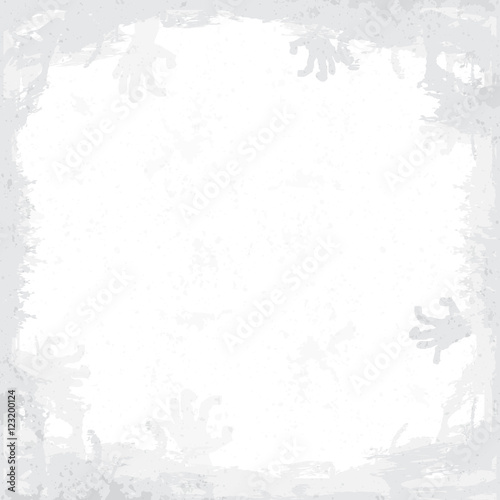 Halloween white background , zombie hand , with copy-space and s