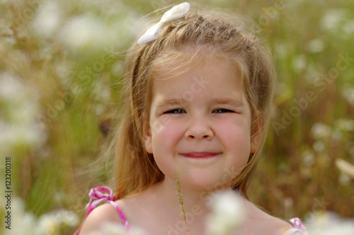  little girl on the meadow