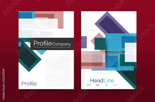Straight lines geometric business report templates