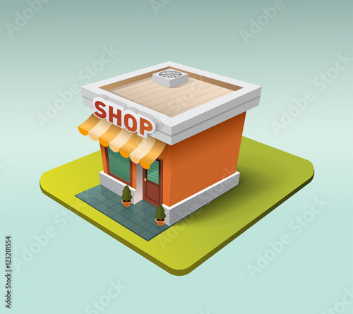 3d store icon