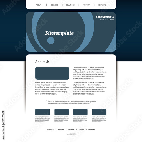 Website Design with Circles