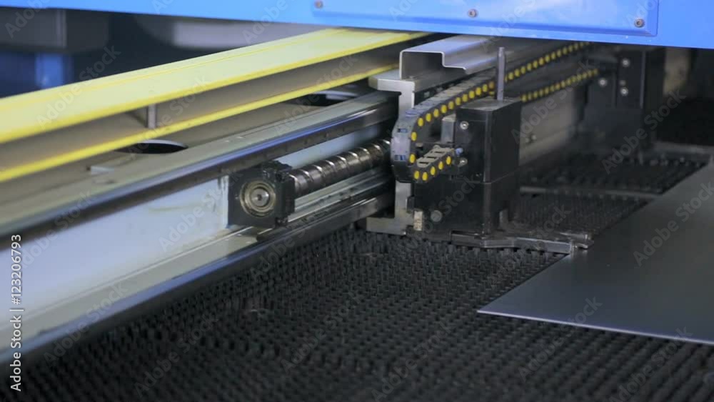 Punching machine. Robotic automated cnc machine working. HD Punching machine. Robotic automated cnc machine working. HD