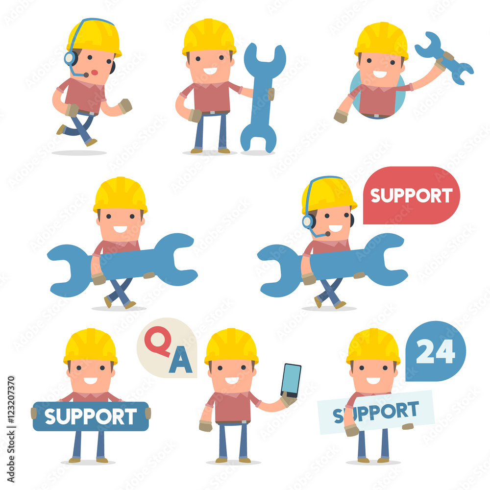 50+ Poses of Characters with Help and Support Symbols 50+ Poses of Characters with Help and Support Symbols