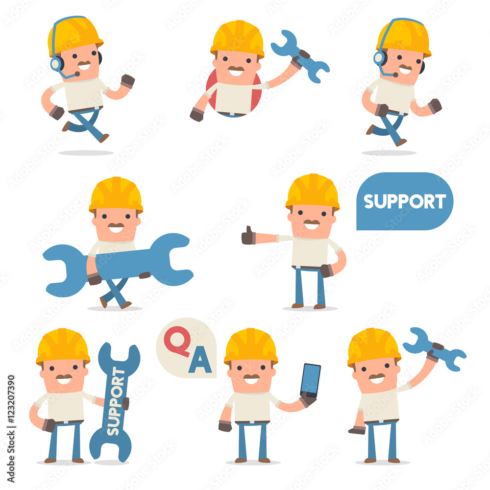 50+ Poses of Characters with Help and Support Symbols 50+ Poses of Characters with Help and Support Symbols