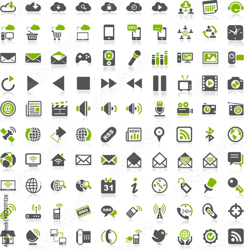 Green Iconset Communication