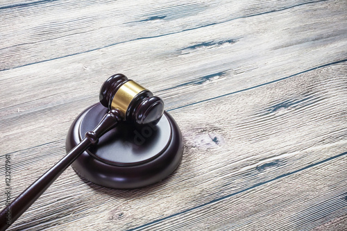 judge gavel on wooden table 