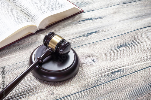 judge gavel on wooden table 