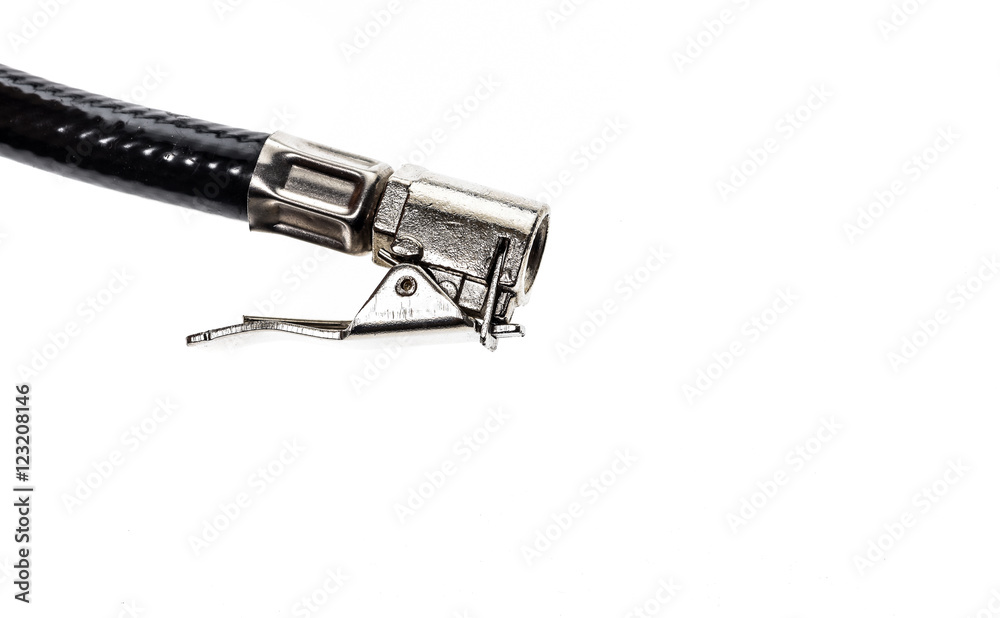Air compressor gun accessory mount for inflating car tire. Air compressor gun accessory mount for inflating car tire.