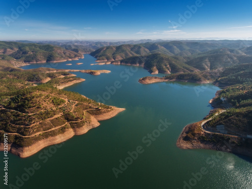 Odelouca dam in Monchique. Portugal.