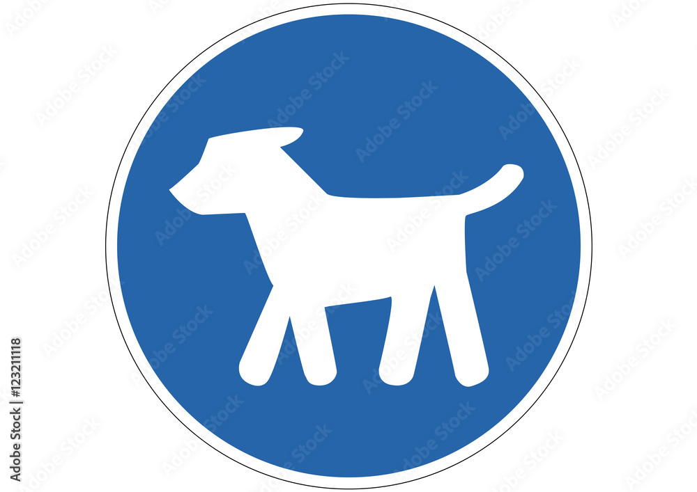 Schild - Hunde erlaubt Stock Vector | Adobe Stock