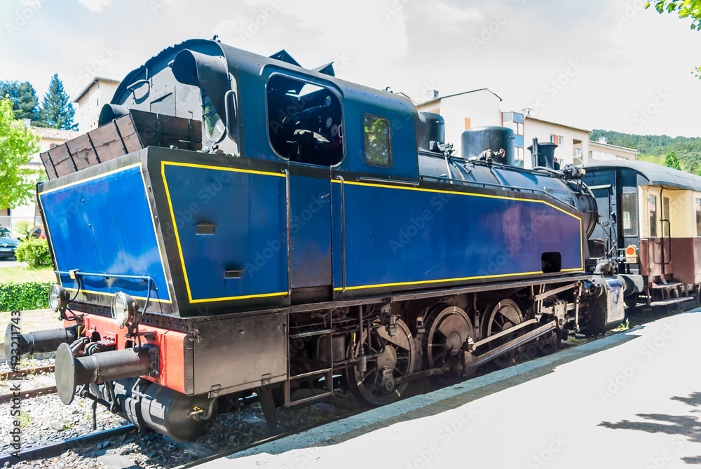 Obraz premium Train à vapeur à Anduze.