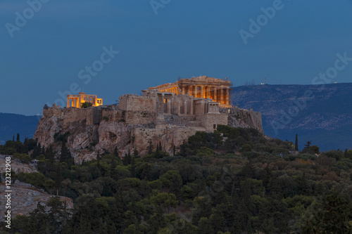 The Acropolis of the Athens at night