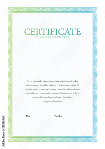 Certificate and diplomas template.