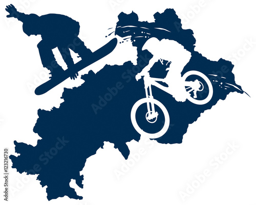 Vélo et ski dans les Hautes-Alpes
