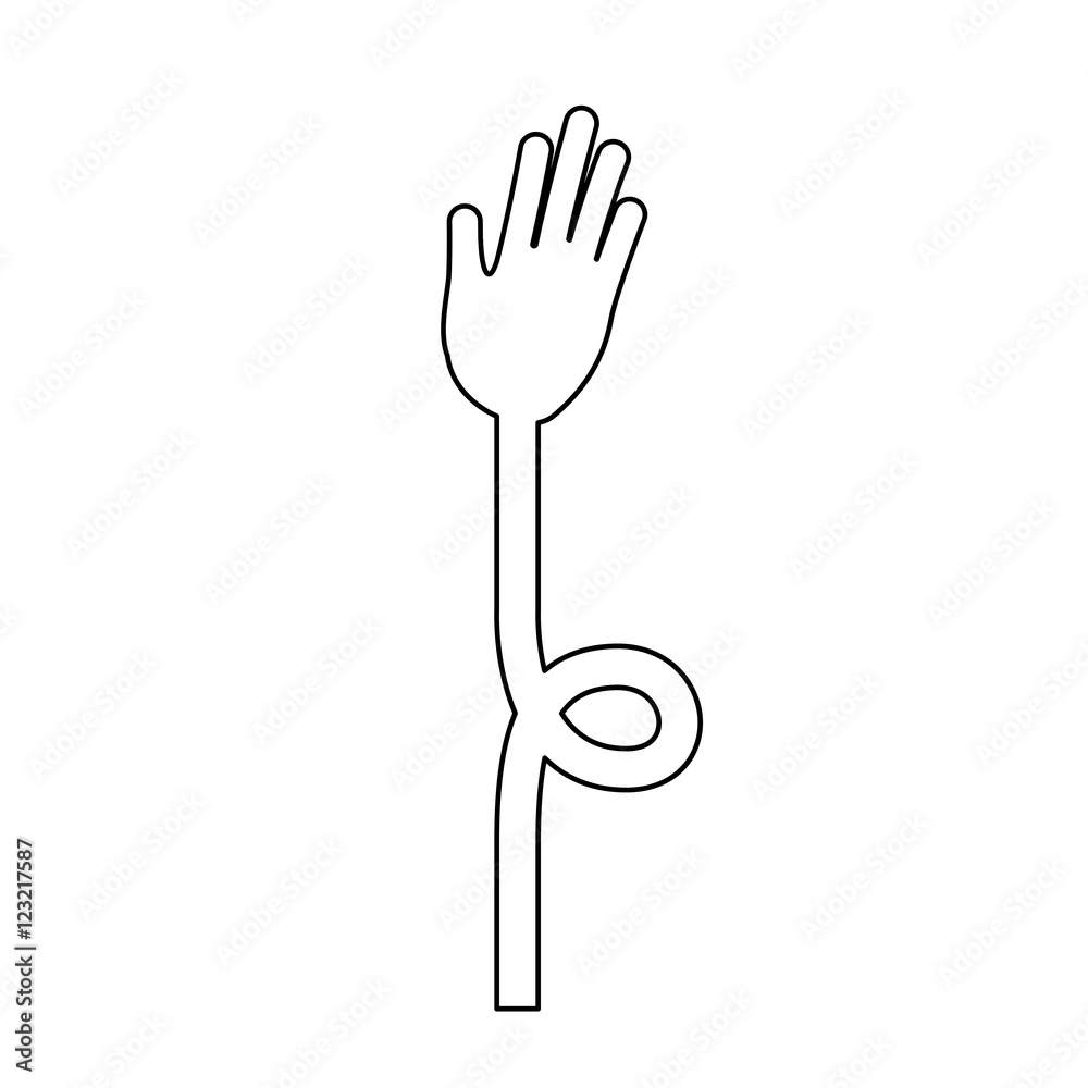 Human hand icon.Gesture palm and fingers theme. Isolated design. Vector illustration Human hand icon.Gesture palm and fingers theme. Isolated design. Vector illustration