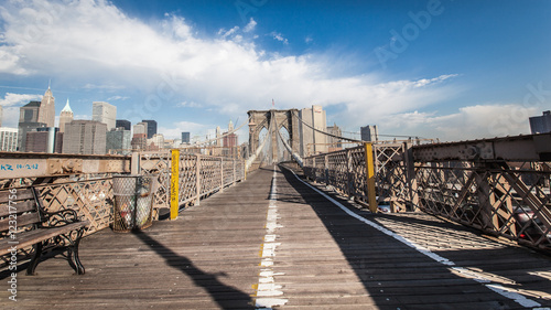 Pedestrian zone of the Brooklyn Bridge