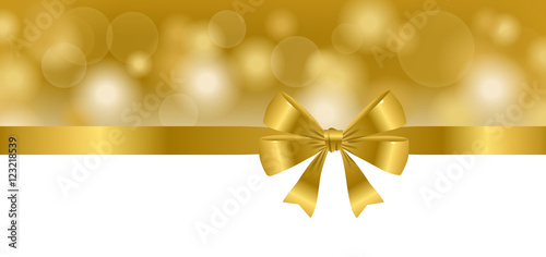 Weihnachten Schleife - Gold