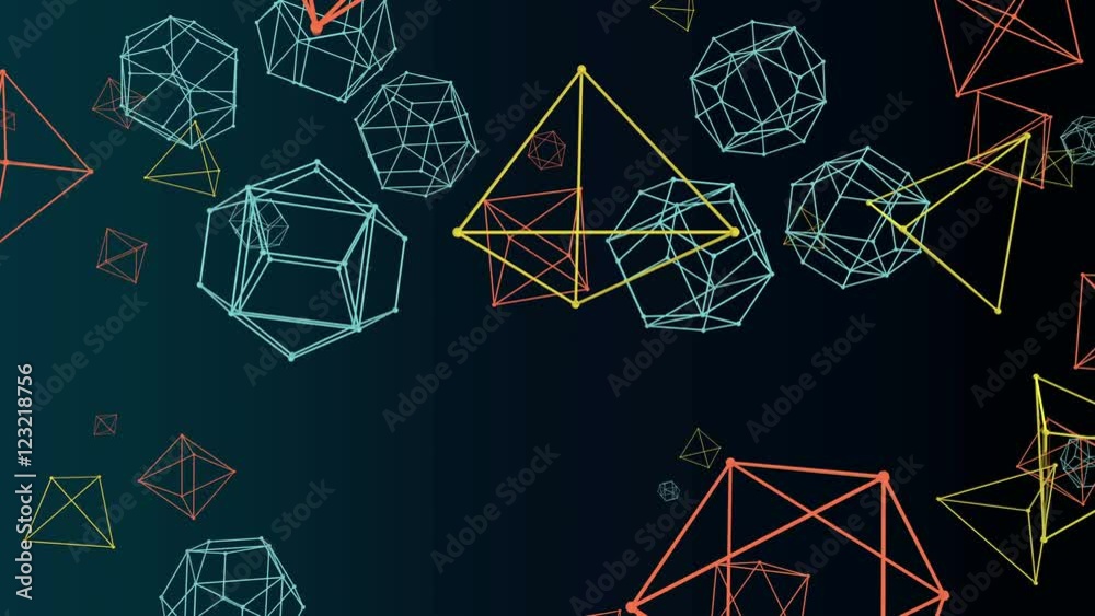 Abstract flying molecules