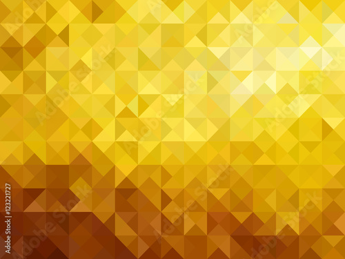 Gold low poly triangle sharp abstract background vector illustration design