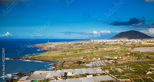 agricultural landscape of the northern coastline of Tenerife photo