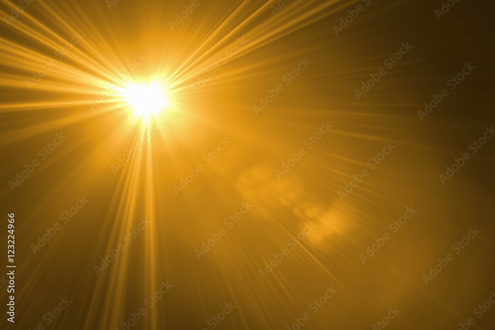 abstract lens flare light over back background . Easy replacement composite layer in screen mode