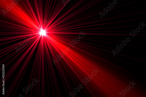 Red color design with a burst or Abstract laser star red