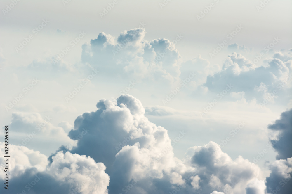 Scenery of cloud in the sky, view from a airplane window. Scenery of cloud in the sky, view from a airplane window.