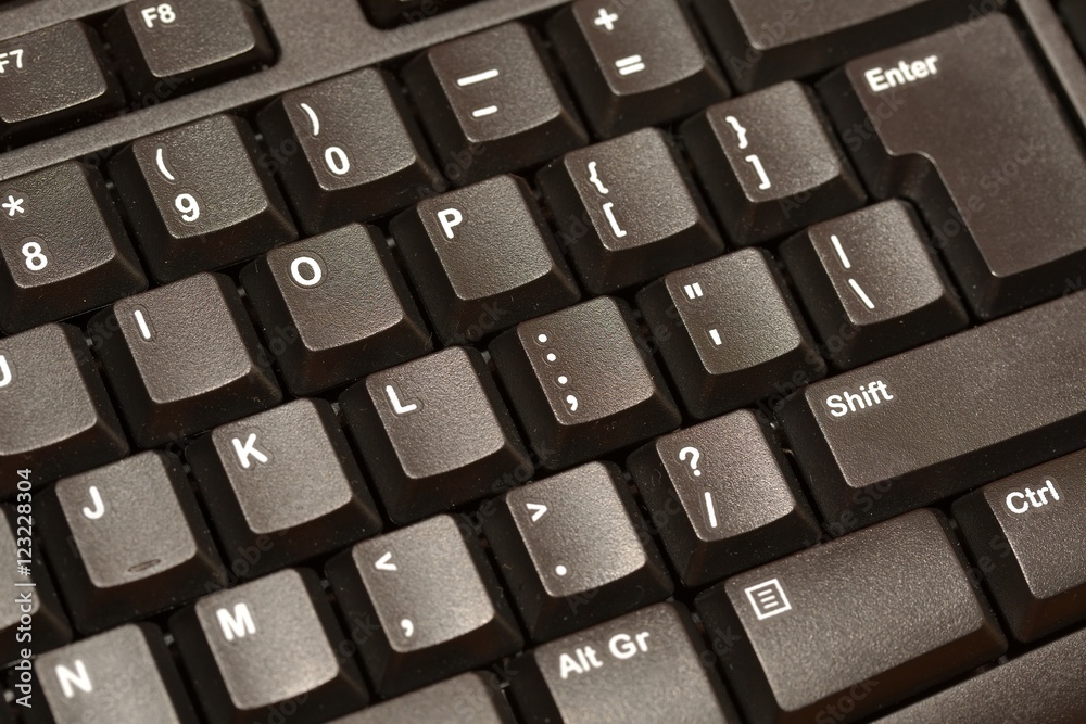 Black Keyboard Detail Black Keyboard Detail