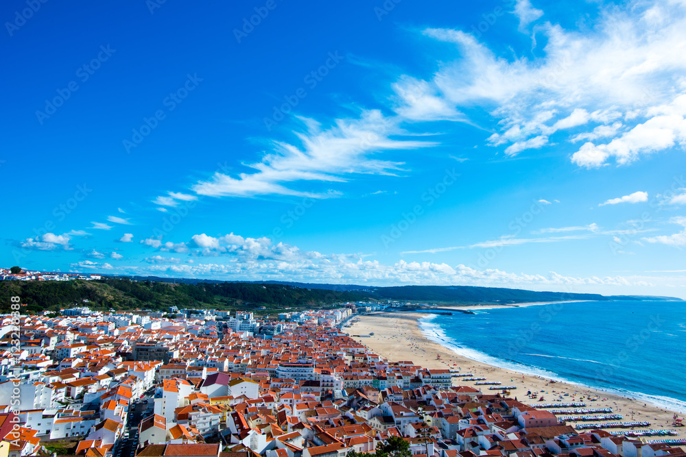 Nazare, a surfing paradise town - Nazare, Portugal