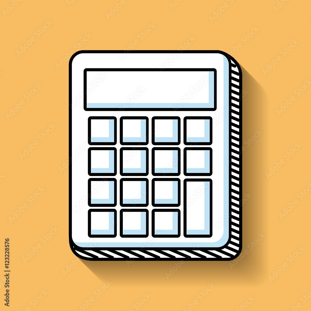 calculator math education line icon vector illustration design calculator math education line icon vector illustration design