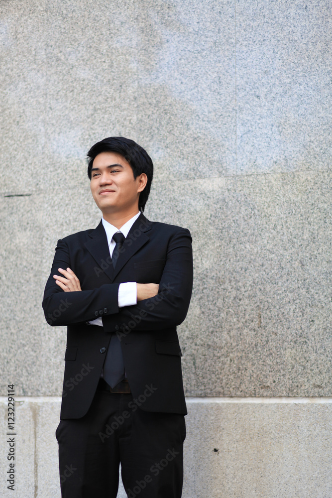 Portrait of a smiling young handsome businessman Portrait of a smiling young handsome businessman