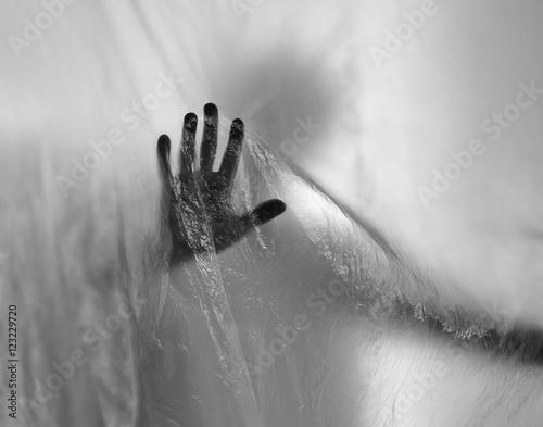 Silhouette of a ghost hand