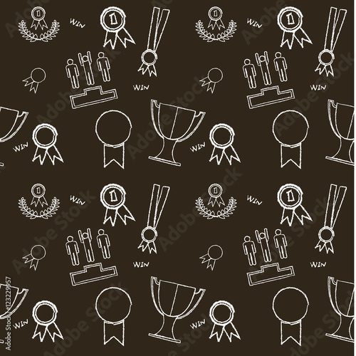 pattern , seamless texture , winner, medal, vector graphics