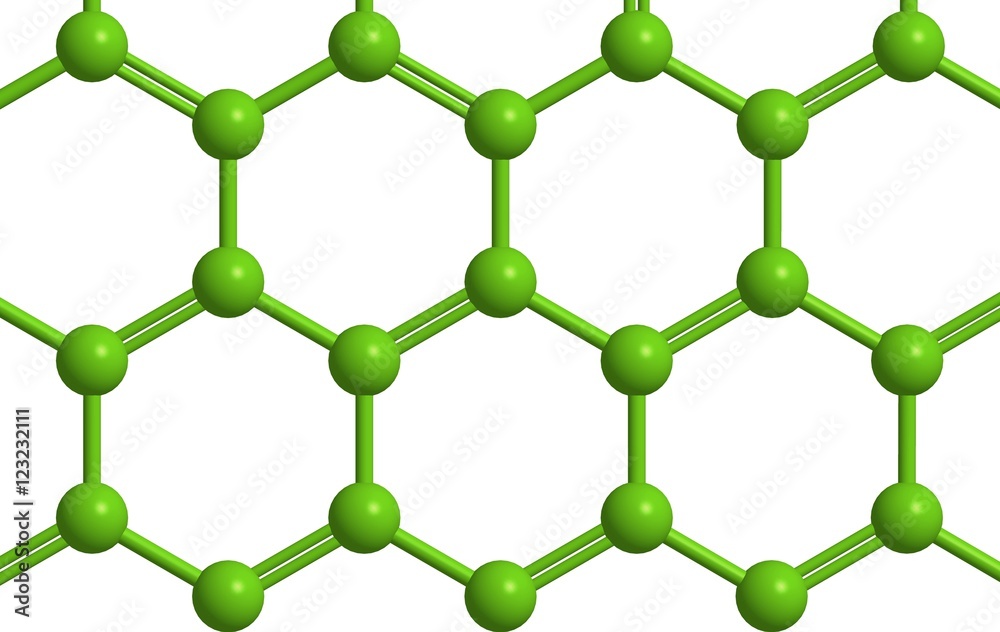 Structure of graphene (allotrope of carbon) Stock Illustration | Adobe ...