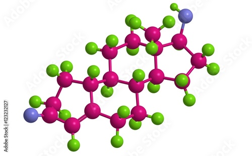 Molecular structure of nandrolone photo