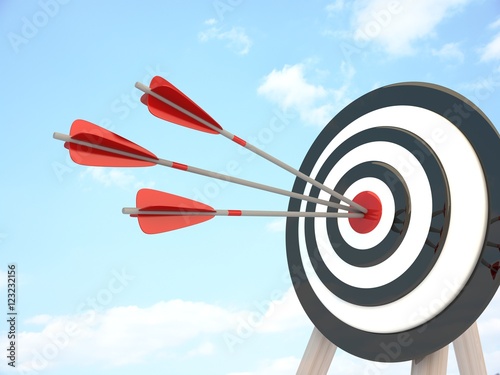 Target and three arrow