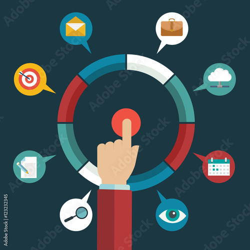 Customer Relationship Management - vector illustration