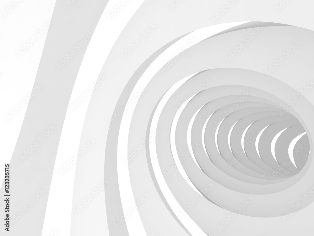 Obraz premium Vortex tunnel interior, 3d render