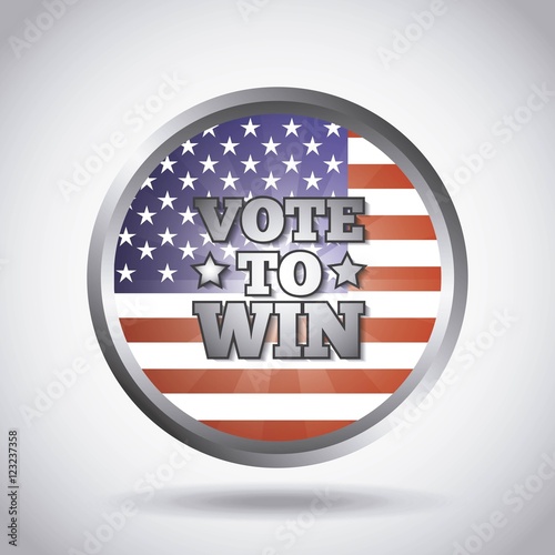 US presidential voting concept vector illustration design