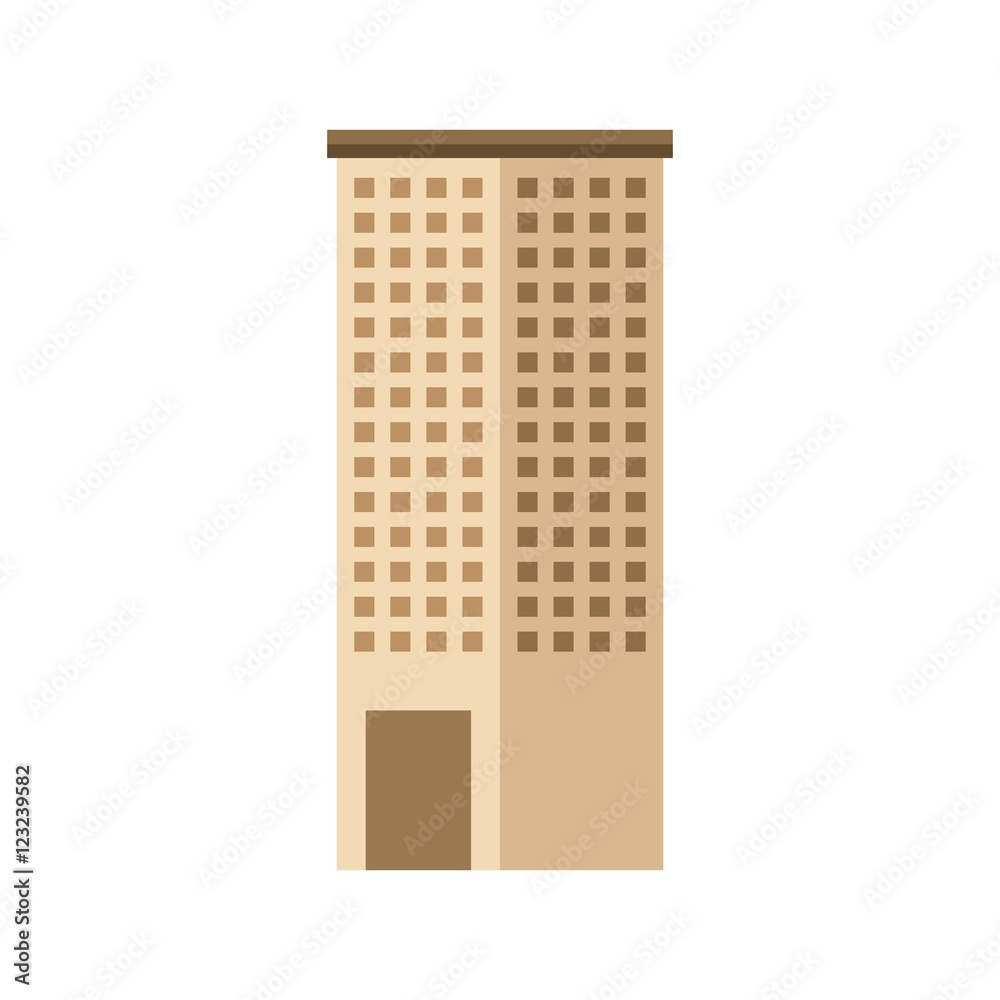 big building isolated icon vector illustration design