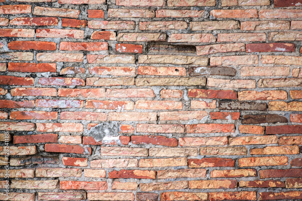 Naklejka premium Old brick wall for background