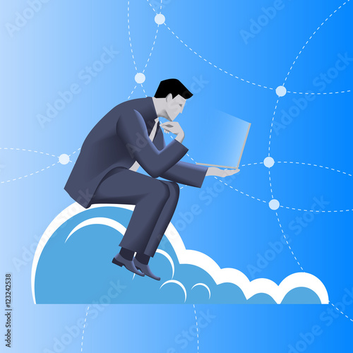 Cloud business concept